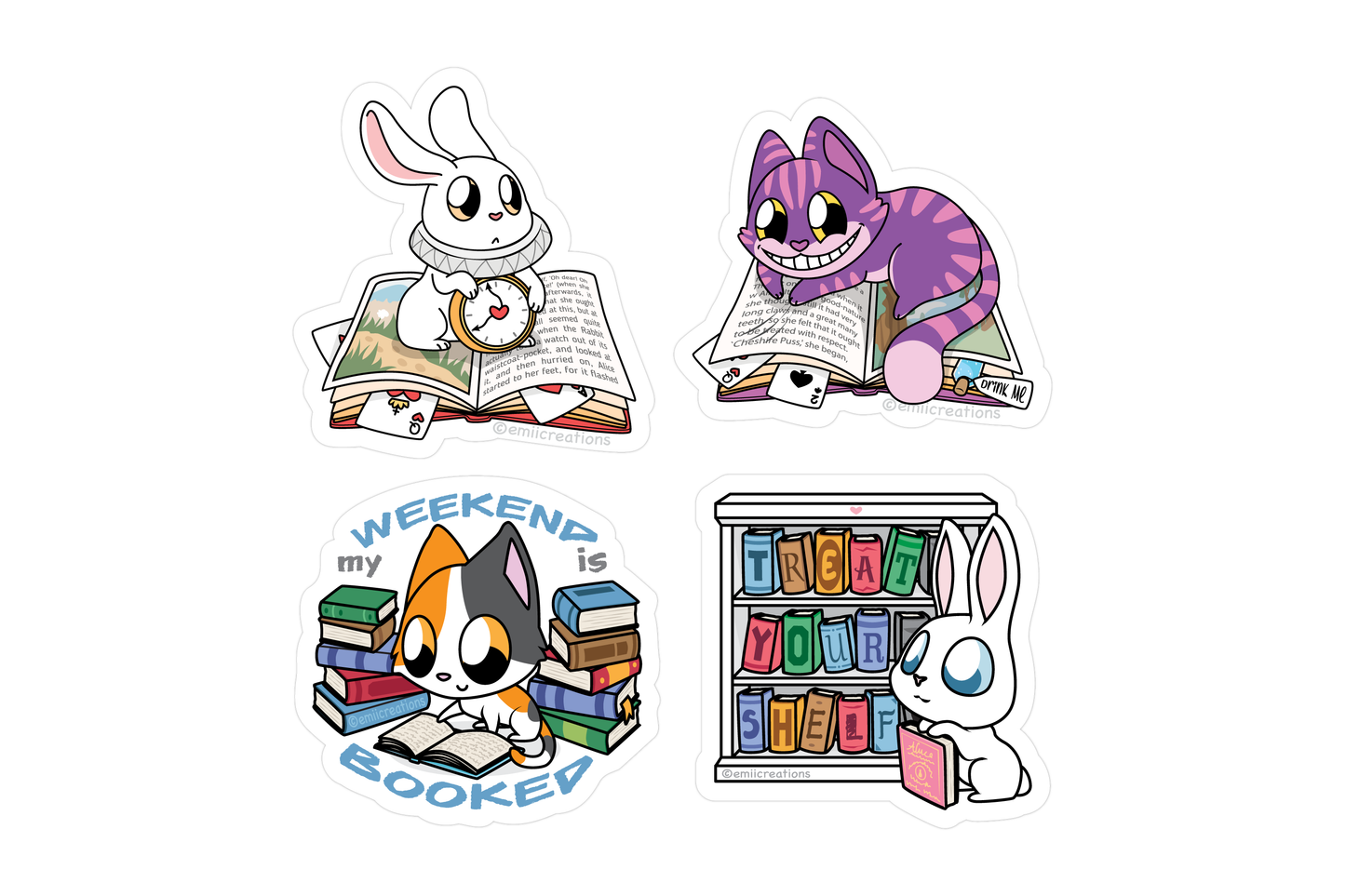 Book Lover's Sticker Set