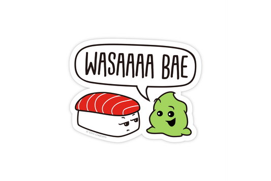 Sushi and Wasabi "Wasabae" Sticker