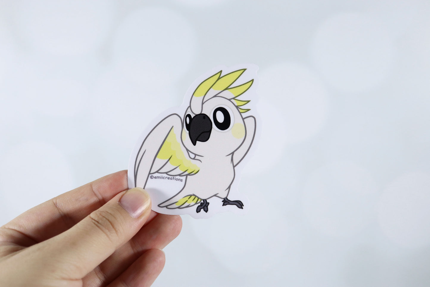 Cute Cockatoo Citron Parrot Bird Stickers