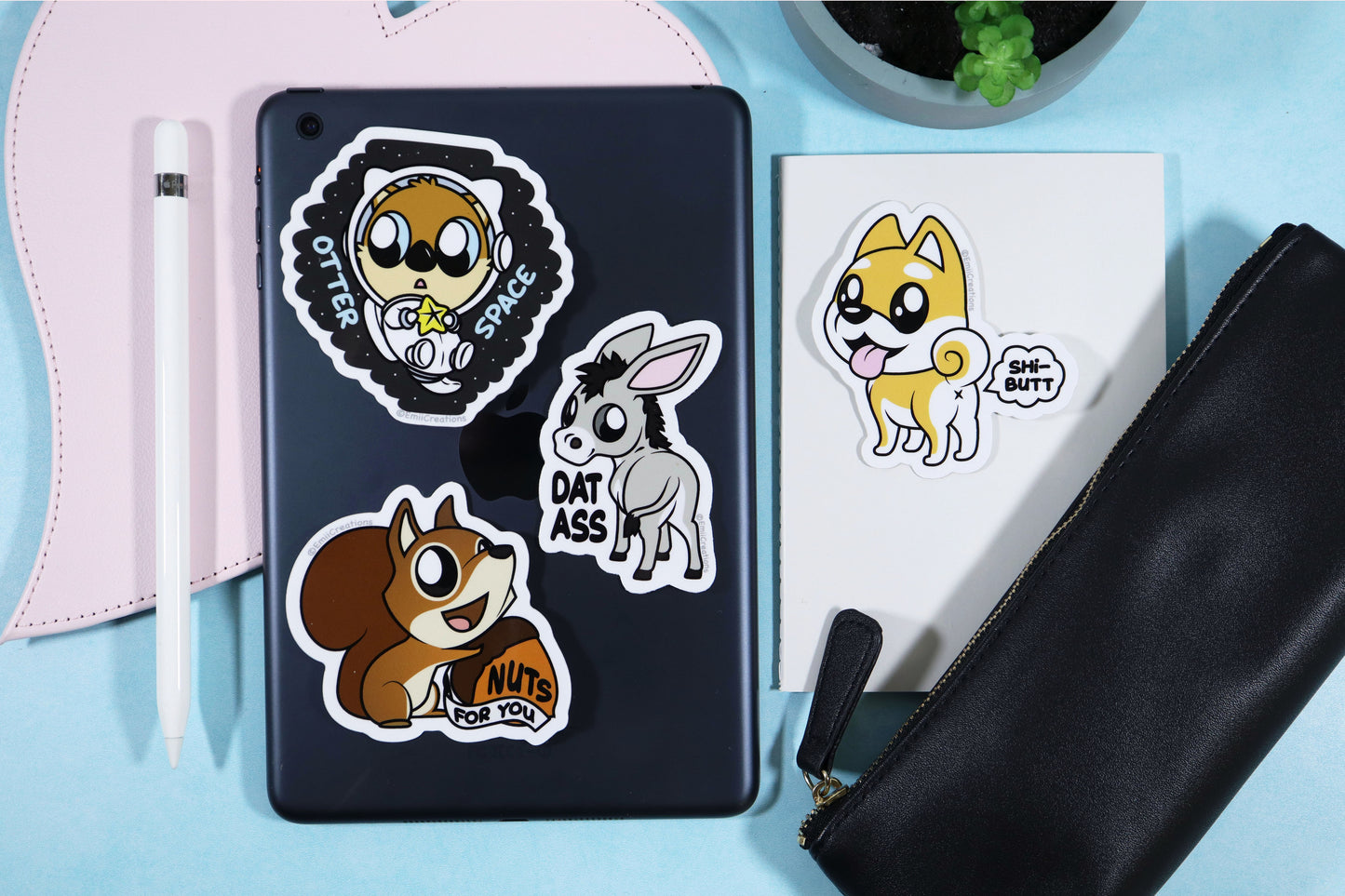 Punny Animal Sticker Set