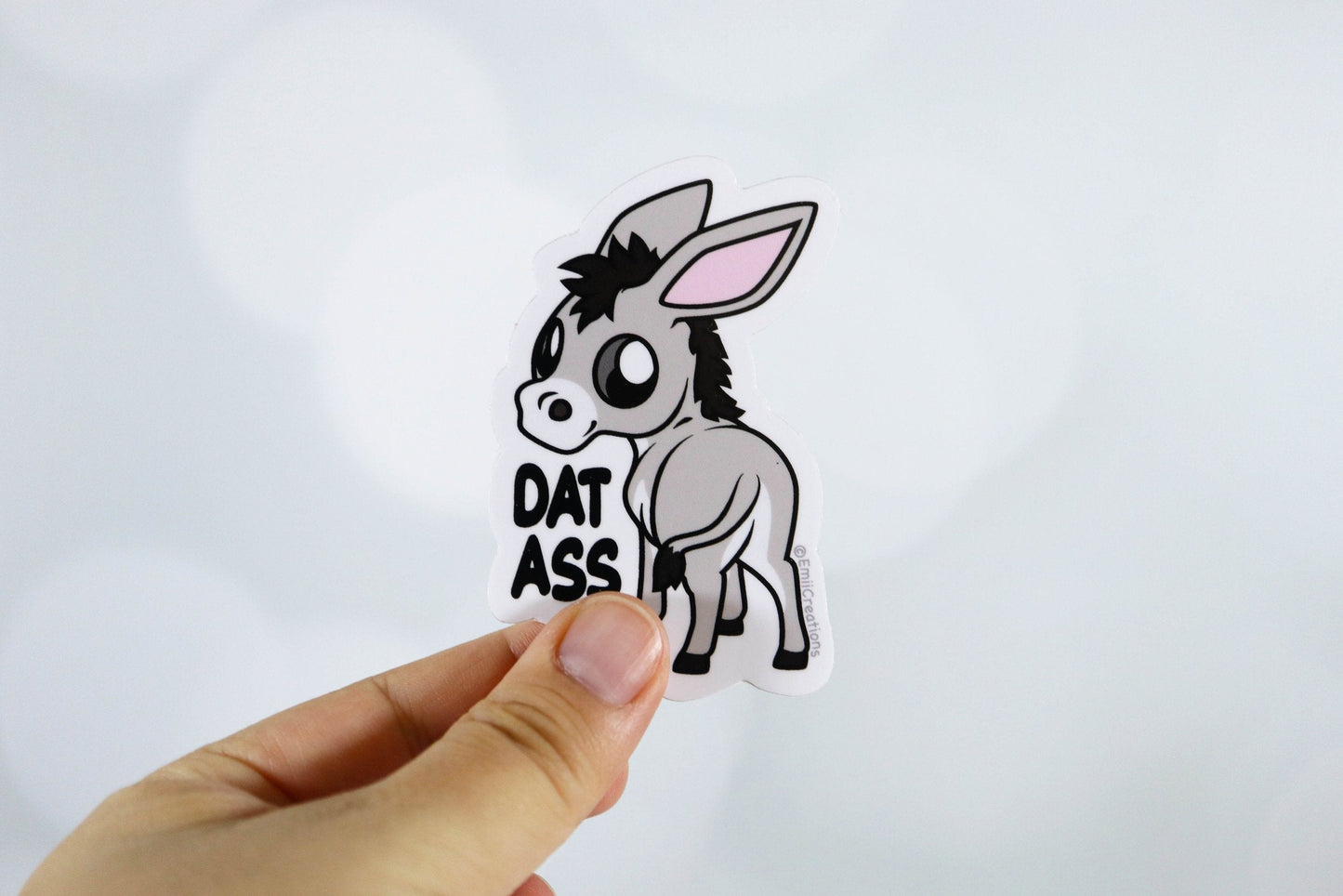 Punny Animal "Dat Ass" Donkey Stickers