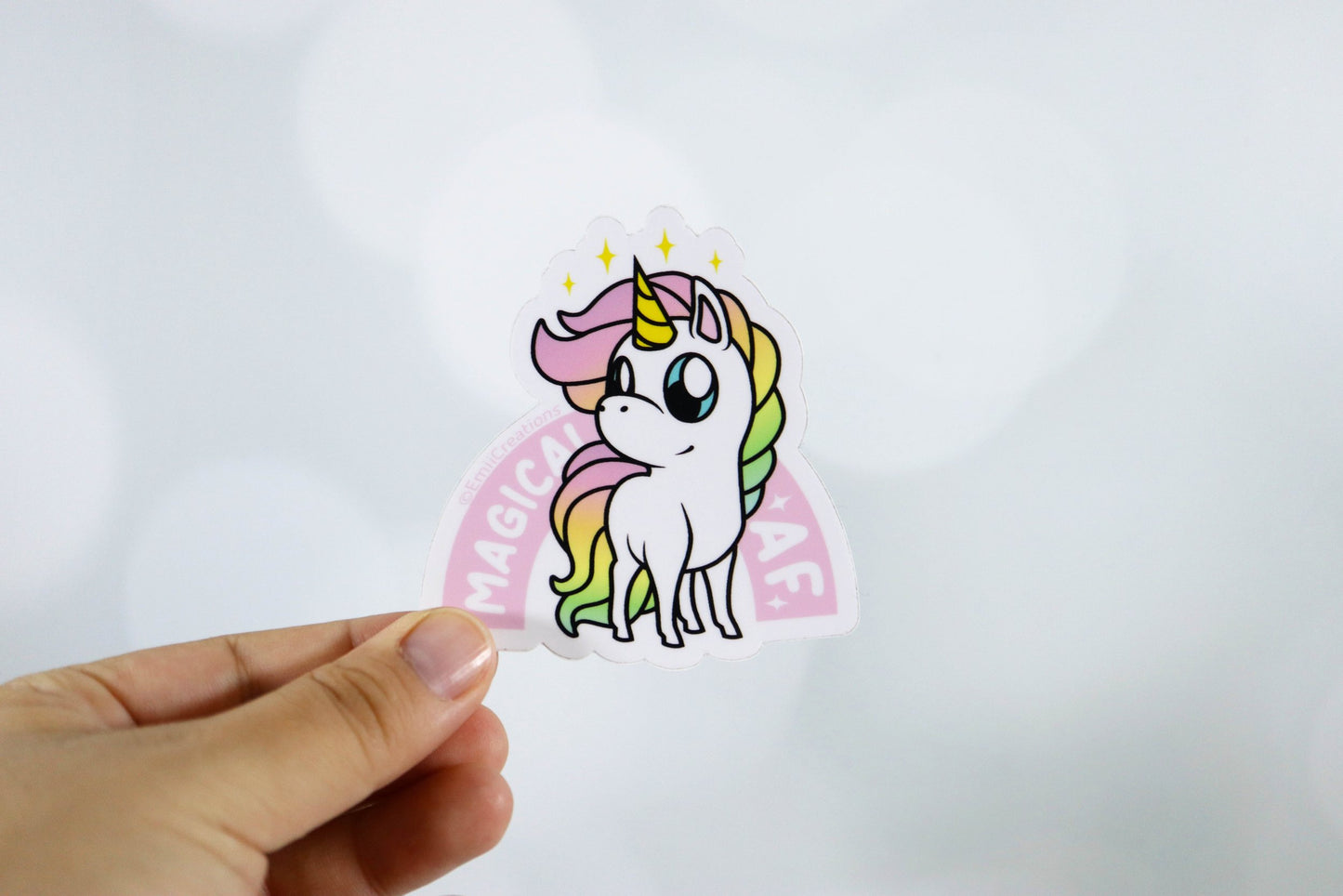Magical AF Unicorn Animal Stickers