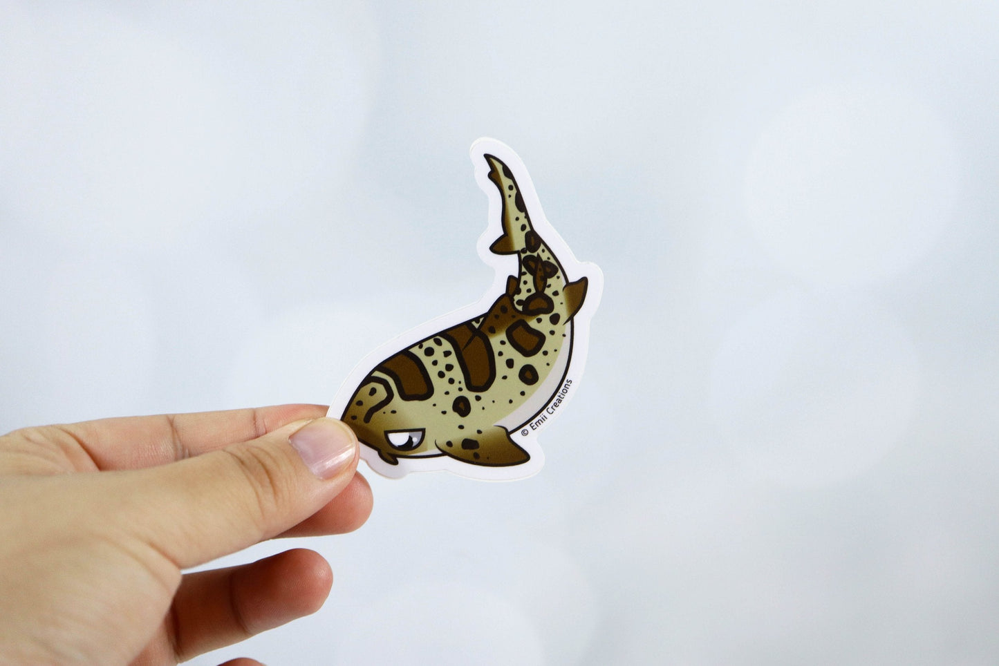 Cute Shark Leopard Stickers