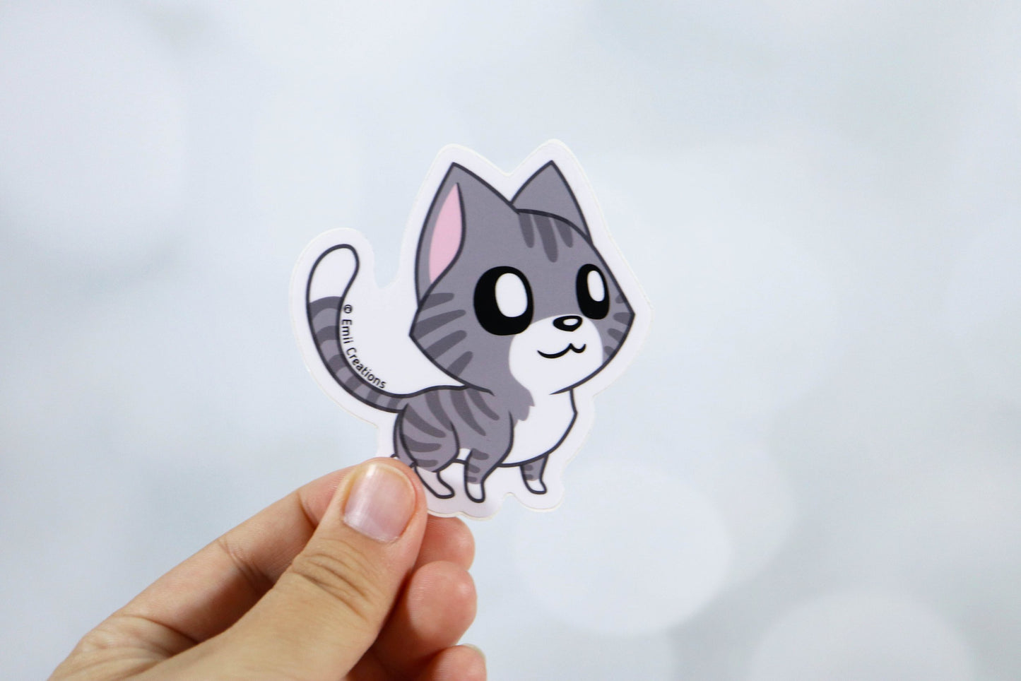 Cute Cat Gray Tabby Stickers