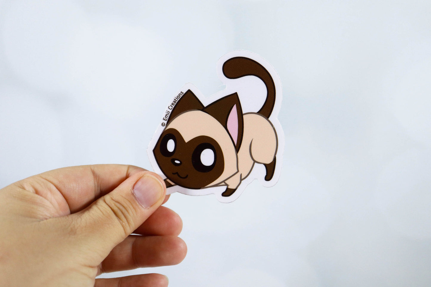 Cute Cat Siamese Tabby Stickers