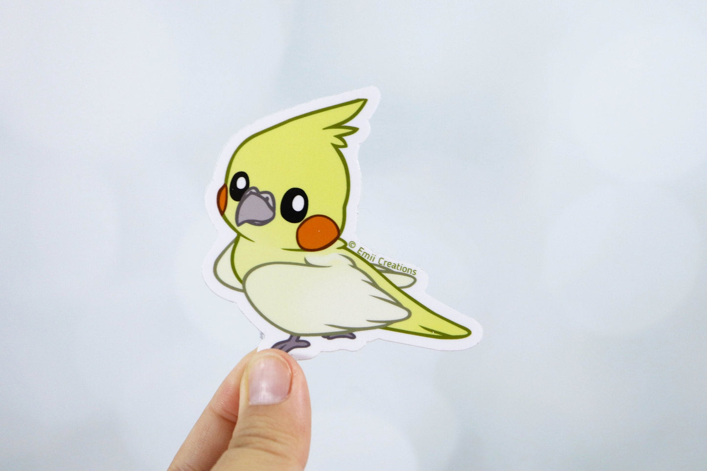 Cute Small Bird Cockatiel Yellow Stickers