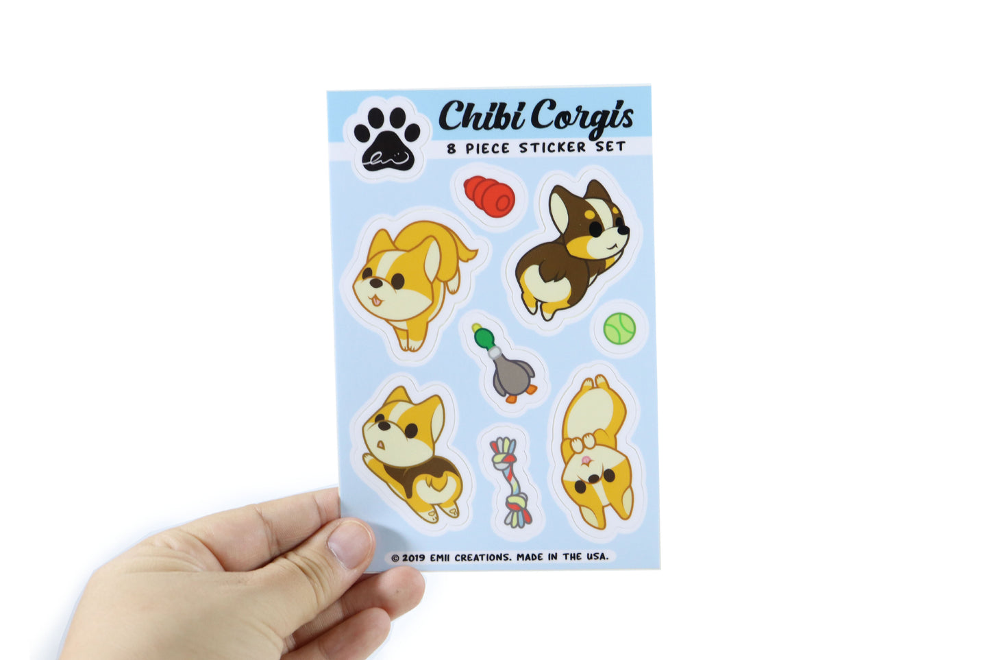 Cute Corgi Vinyl Sticker Sheets - Add Some Paw-some Fun to Your Everyday Items