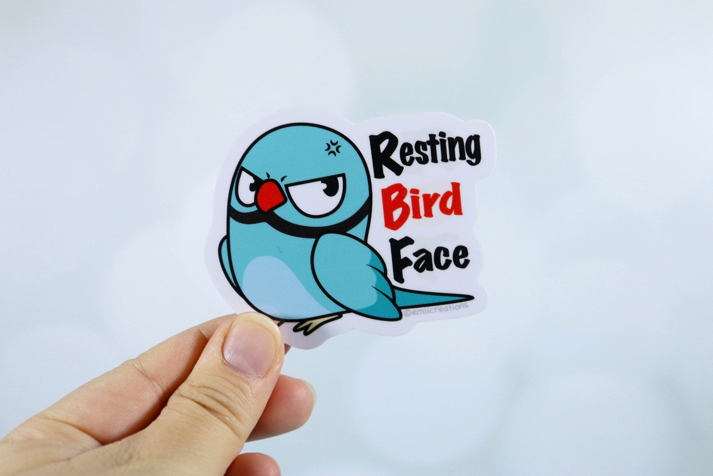 Haru Bird RBF Sticker - the Indian Ringneck Parrot
