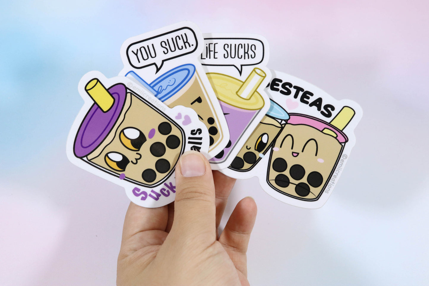 Boba Sticker Set