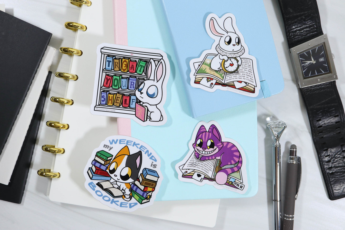 Book Lover's Sticker Set