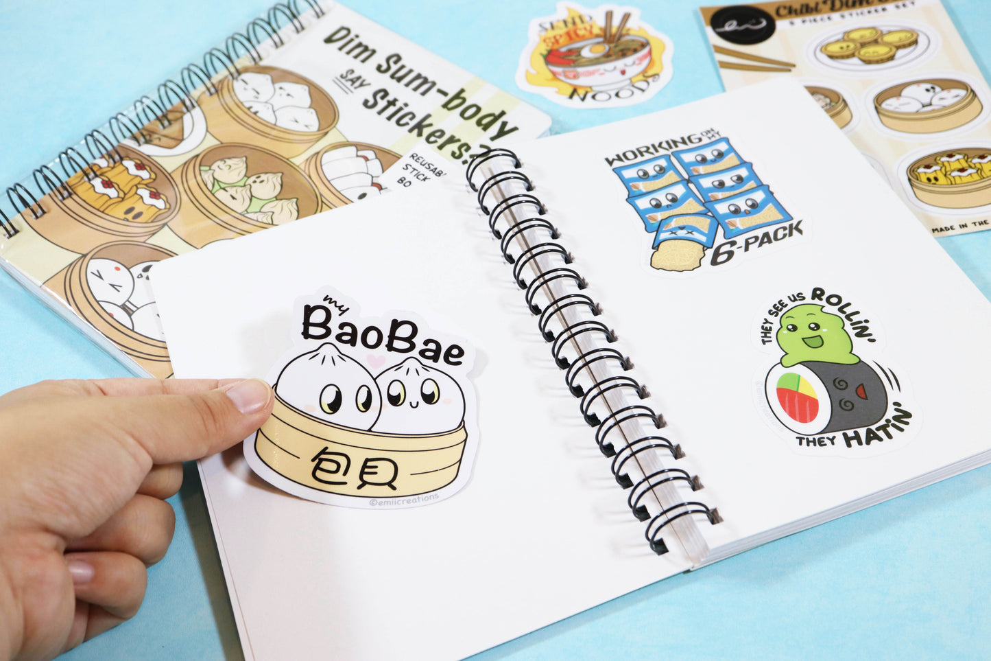 Dim Sum Reusable Sticker Book: Dim Sum Stickers