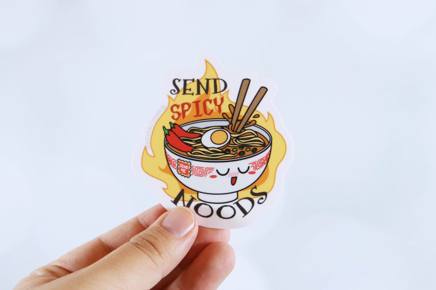 Send Spicy Noods Sticker - Cute Naughty Ramen Noodle