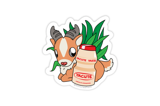 3" Probiotic Drink Elk Vinyl Sticker, Durable & Water Resistant
