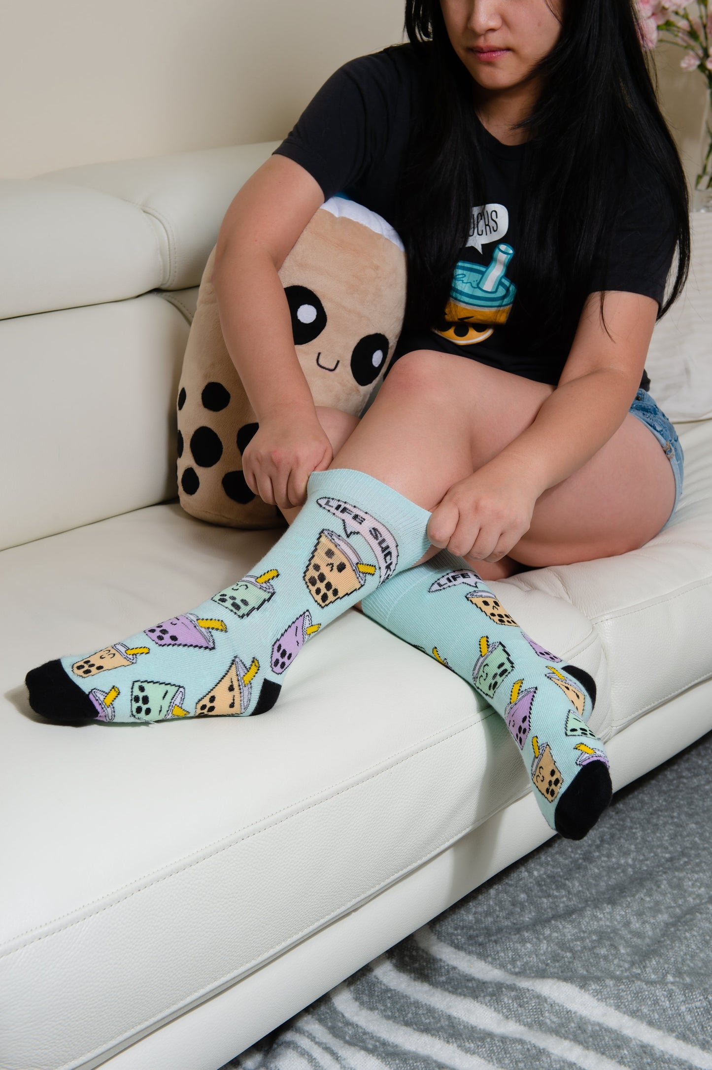 Life Sucks Boba Socks - Add Some Fun to Your Footwear