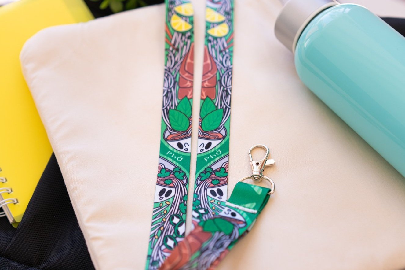 Pho Noodle Lanyard - Pho-nomenal Badge and Key Holder for Foodie Lovers