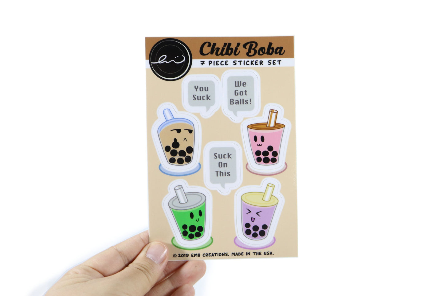 Cute Boba Vinyl Sticker Sheets - Add Some Fun Balls to Your Everyday Items