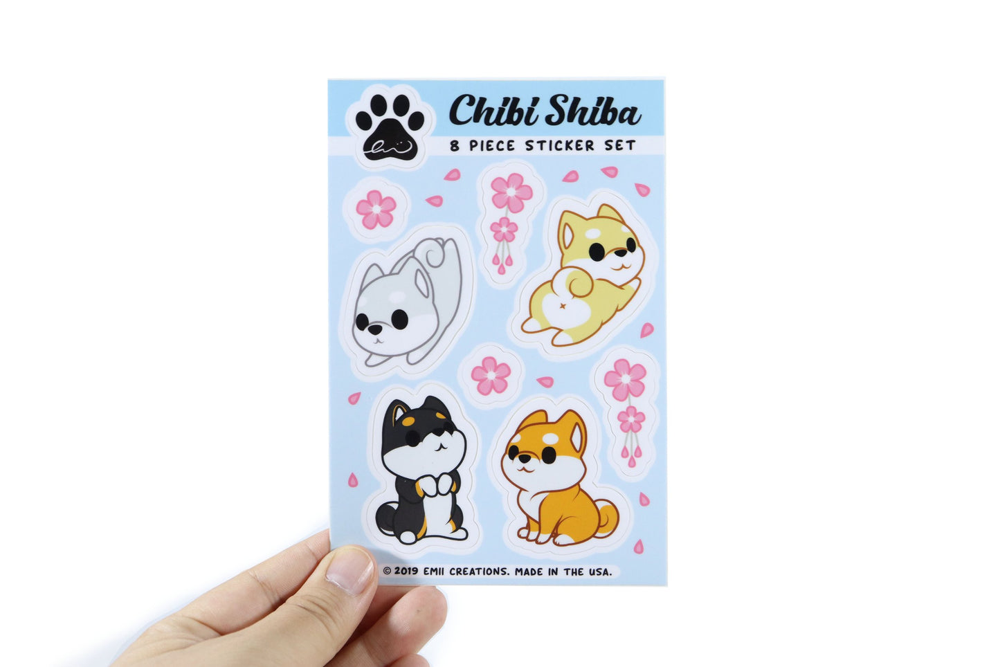 Cute Shiba Vinyl Sticker Sheets - Add Some Paw-some Fun to Your Everyday Items