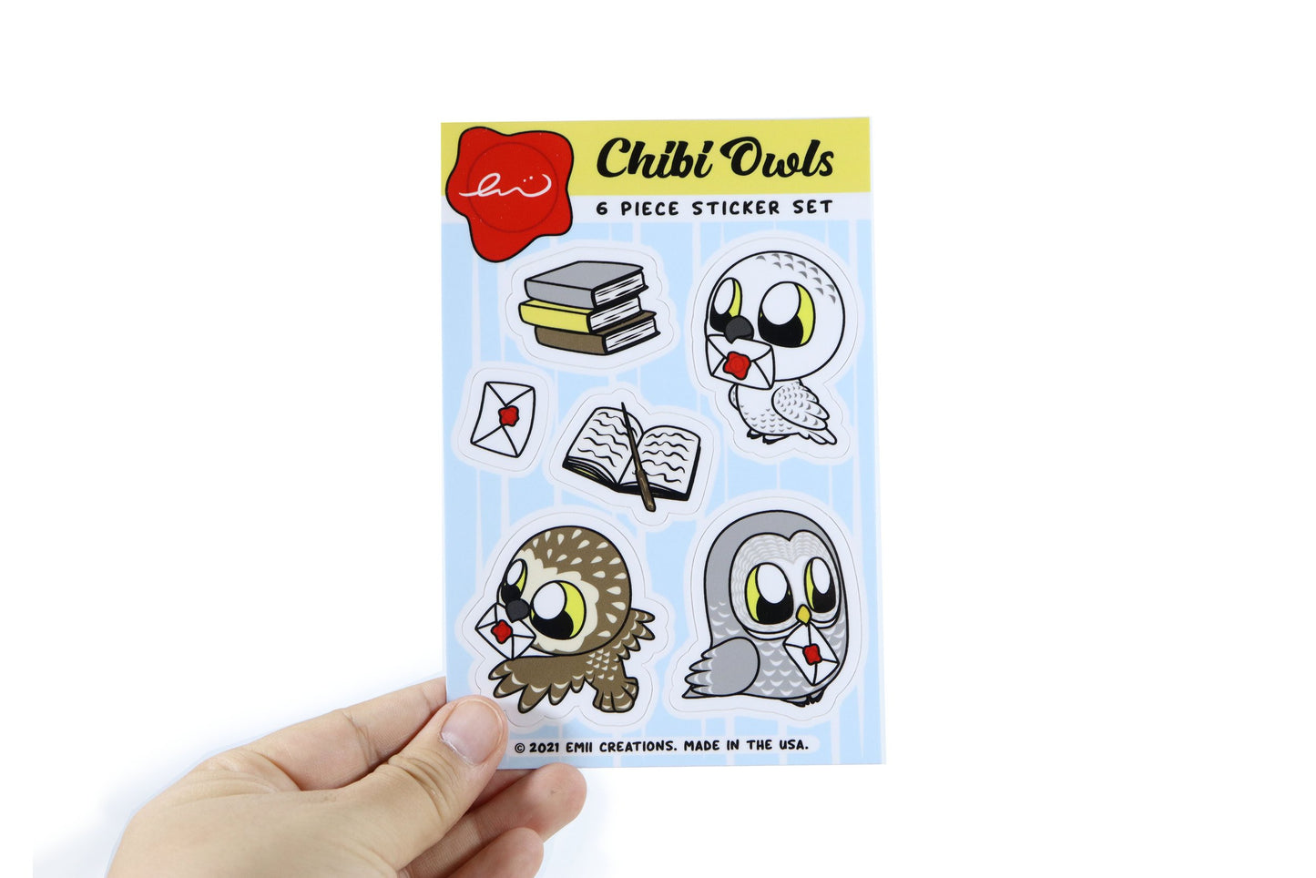 Cute Magical Owl Vinyl Sticker Sheets - Add Some Wizarding Whimsy to Your Everyday Items