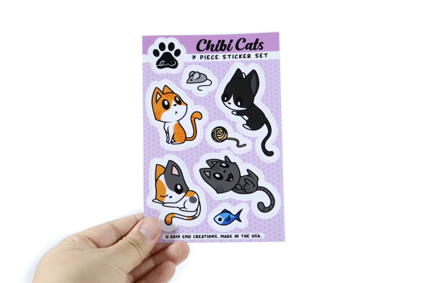 Cute Cat Vinyl Sticker Sheet - Add Some Whisker-ly Tabby, Calico, Black Cats to Your Everyday Items