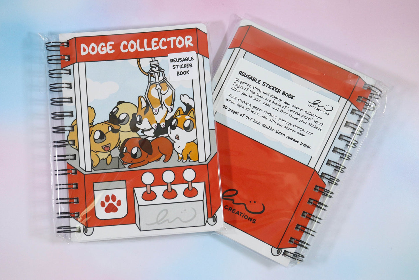 Dog Claw Machine Reusable Sticker Book: Fun and Creative Dog Lovers