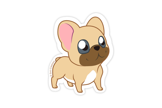 Cute Frenchie Bulldog Tan Stickers