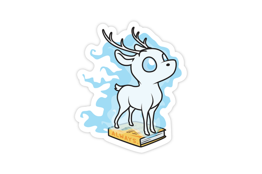 (Pack of 6) Cute Patronus Stag Sticker ($2 each)