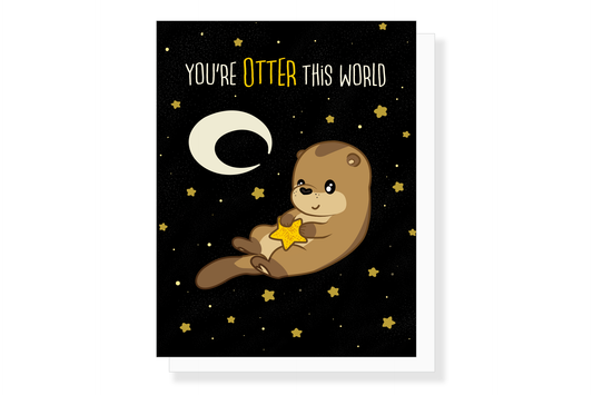 (Pack of 6) Otter This World Greeting Card ($2.50 each)