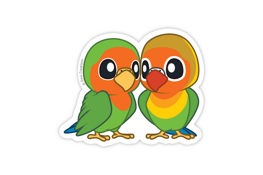 (Pack of 6) Cute Love Bird Sticker ($2 each)