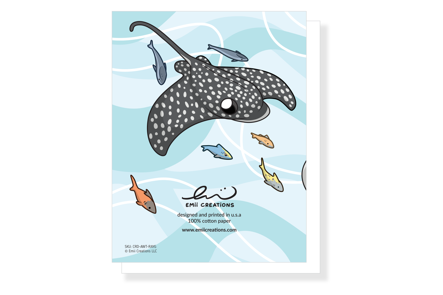 Ray to Go Card - Singray Aquatic Ocean Pun