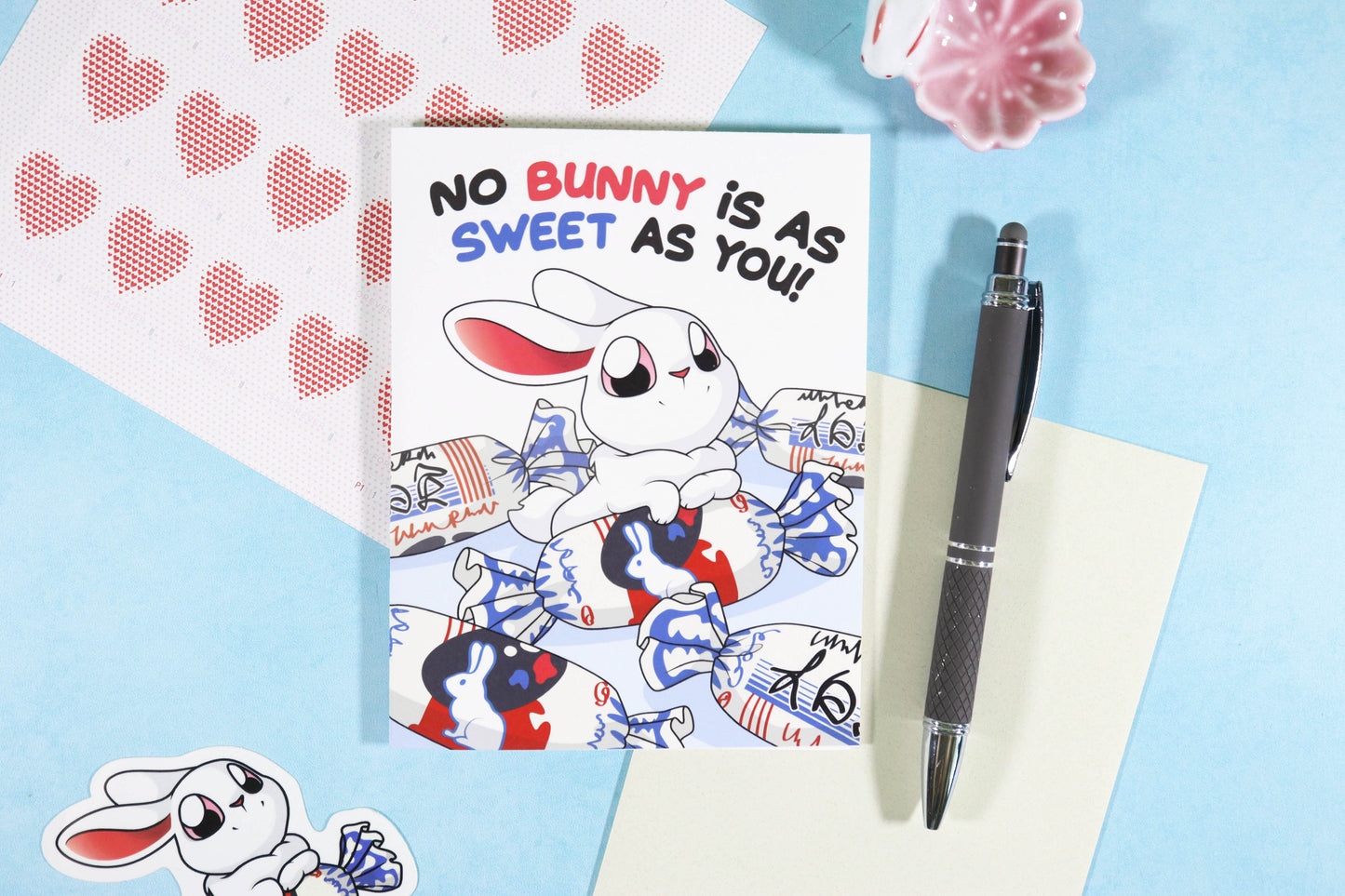 No Bunny As Sweet Card - Cute Asian Food Pun Greeting Card