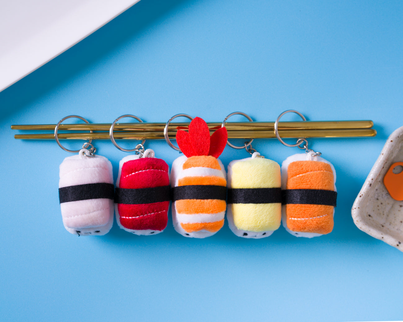 Cute Nigiri Sushi Plush Keychain - Perfect for Sushi Lovers and Collectors!