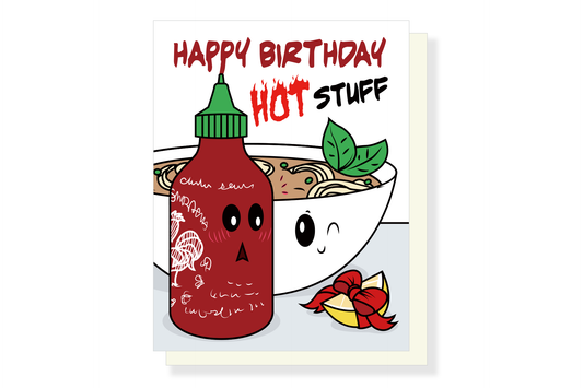 (Pack of 6) Pho Hot Birthday Card ($2.50 each)