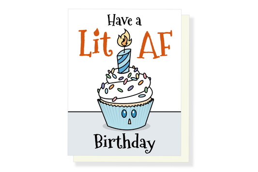 (Pack of 6) Lit Cupcake Birthday Card ($2.50 each)