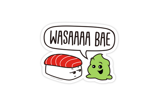 (Pack of 6) Punny Wasabi Sticker ($2 each)