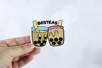 Boba Bestea Vinyl Stickers - Cute Punny Frendship Asian Food Drink