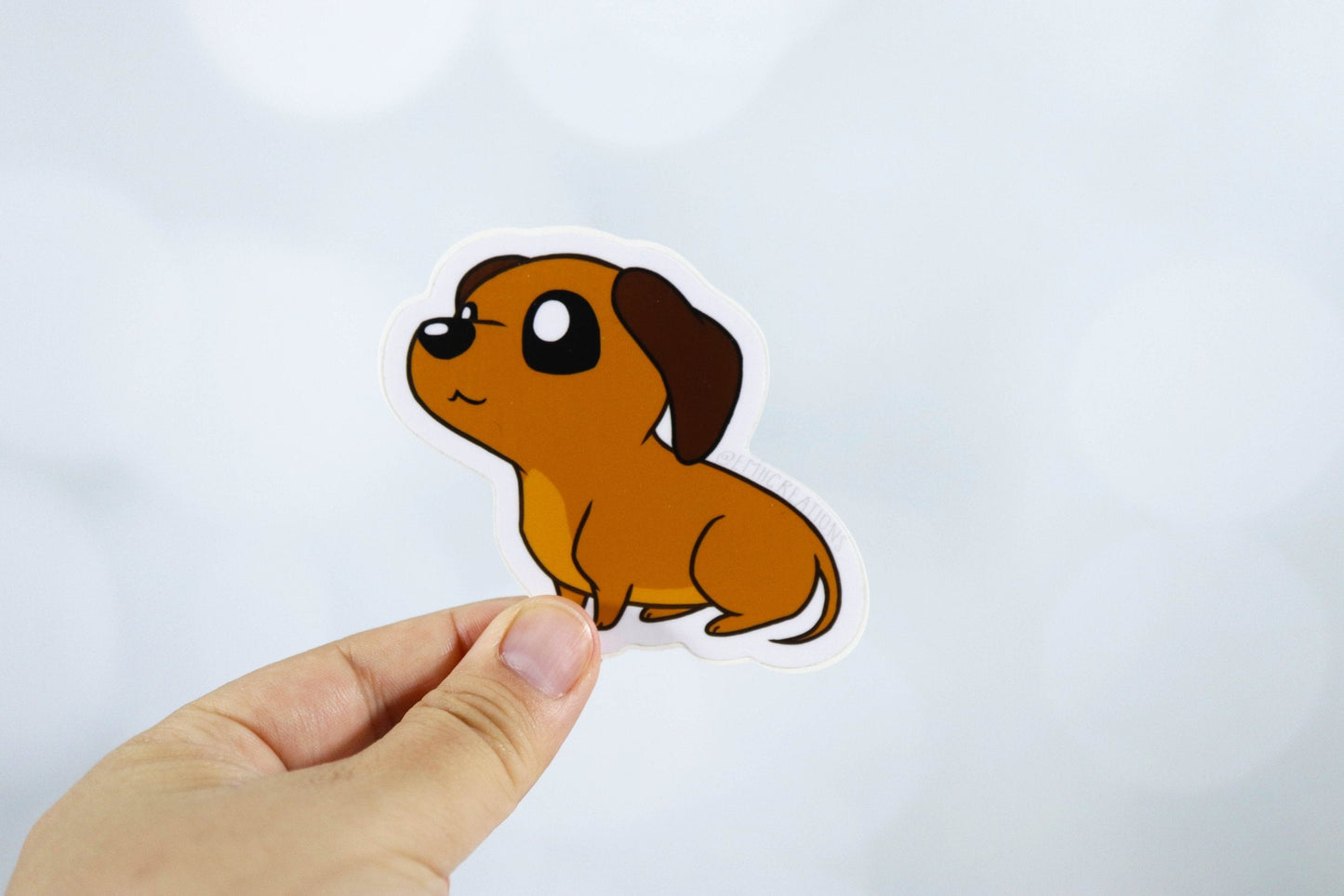 Cute Dachshund Red Dog Stickers