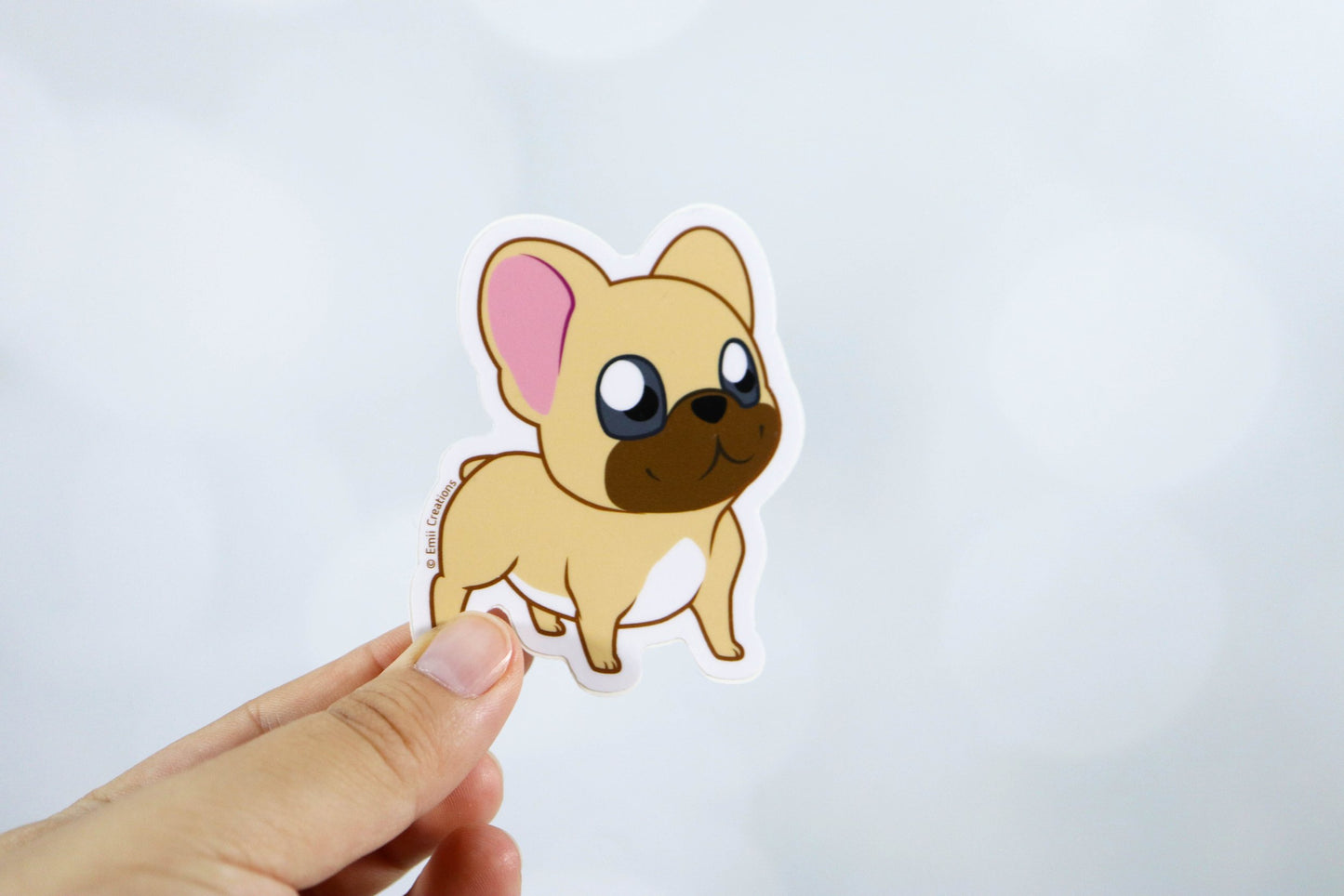 Cute Frenchie Bulldog Tan Stickers