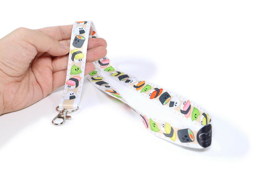 (Pack of 4) Sushi and Wasabi Lanyard ($4 each)