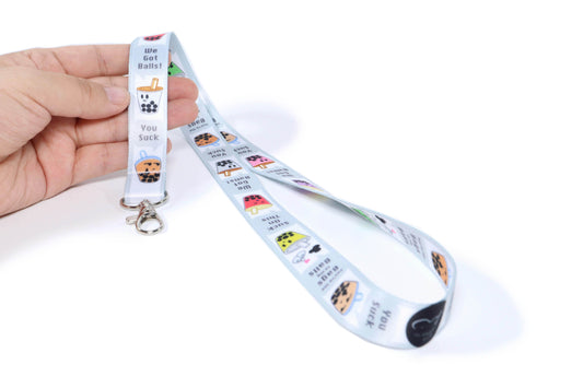 (Pack of 4) Punny Boba Tea Lanyard ($4 each)