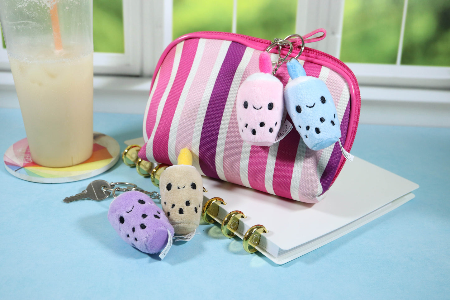 Cute Boba Plush Keychain - The Perfect Accessory for Bubble Tea Lovers!