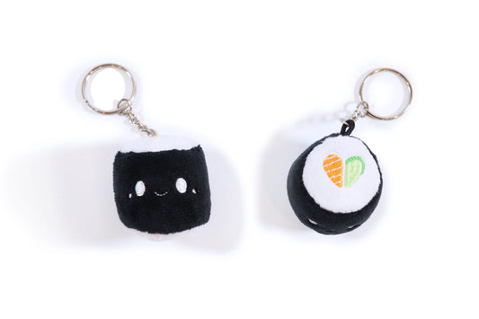 (Pack of 2) Tiny Sushi Roll Plush Keychain ($5 each)