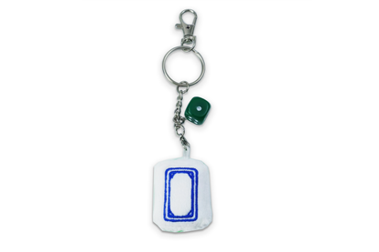 Cute Mahjong Tile Plush Keychain - Fa, Zhong, Bai, Ba Wan, Qi, and Mei Tiles