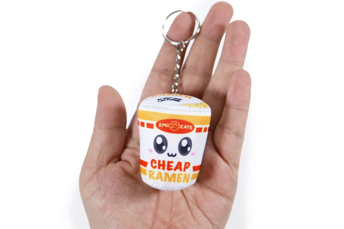 Cute Cup Noodle Plush Keychain - Instant Ramen Noodles