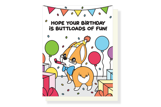 (Pack of 6) Dabs Buttloads Fun Bday Greeting Card ($2.50 each)