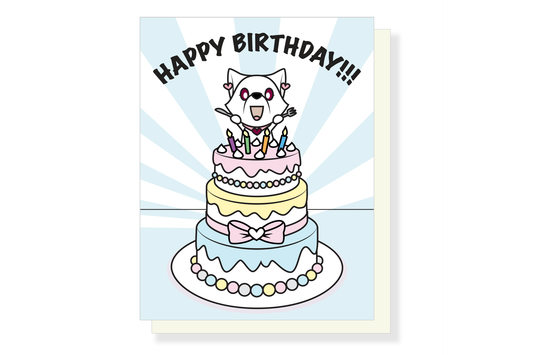 (Pack of 6) Selphie Birthday Cake Greeting Card ($2.50 each)