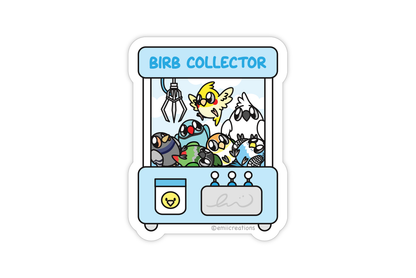 Claw Machine with Birds Sticker