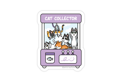 Claw Machine with Cats Sticker