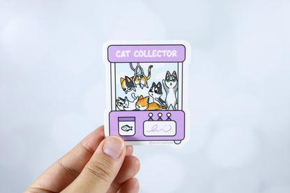 Claw Machine with Cats Sticker