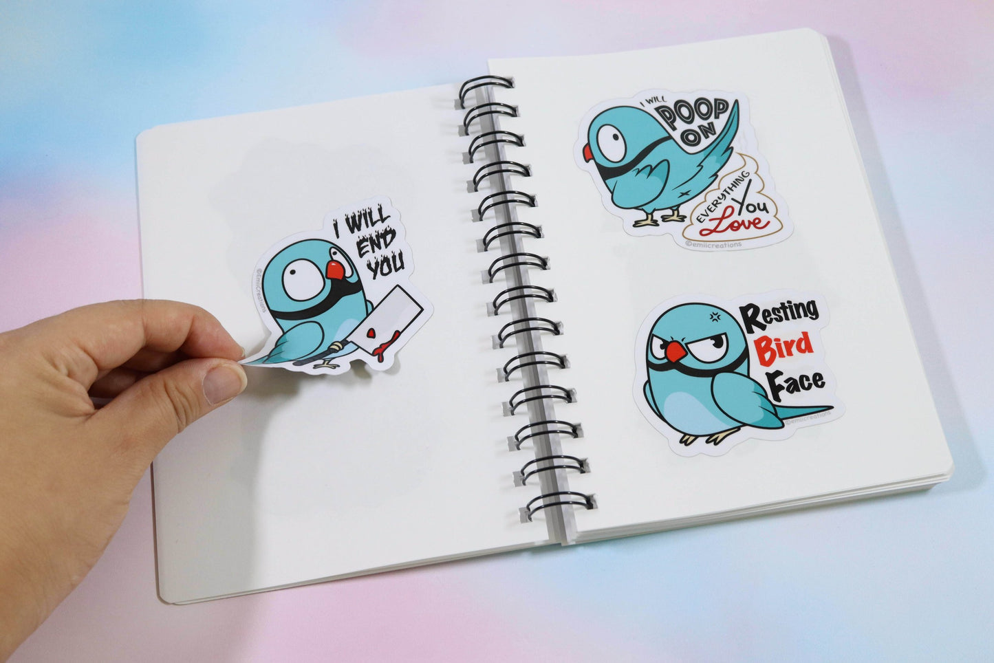 Bird Claw Machine Reusable Sticker Book: Fun and Creative Bird Lovers