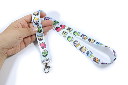 Chubby Boba Tea Lanyard - Cute and Colorful Accessory for Boba Lovers